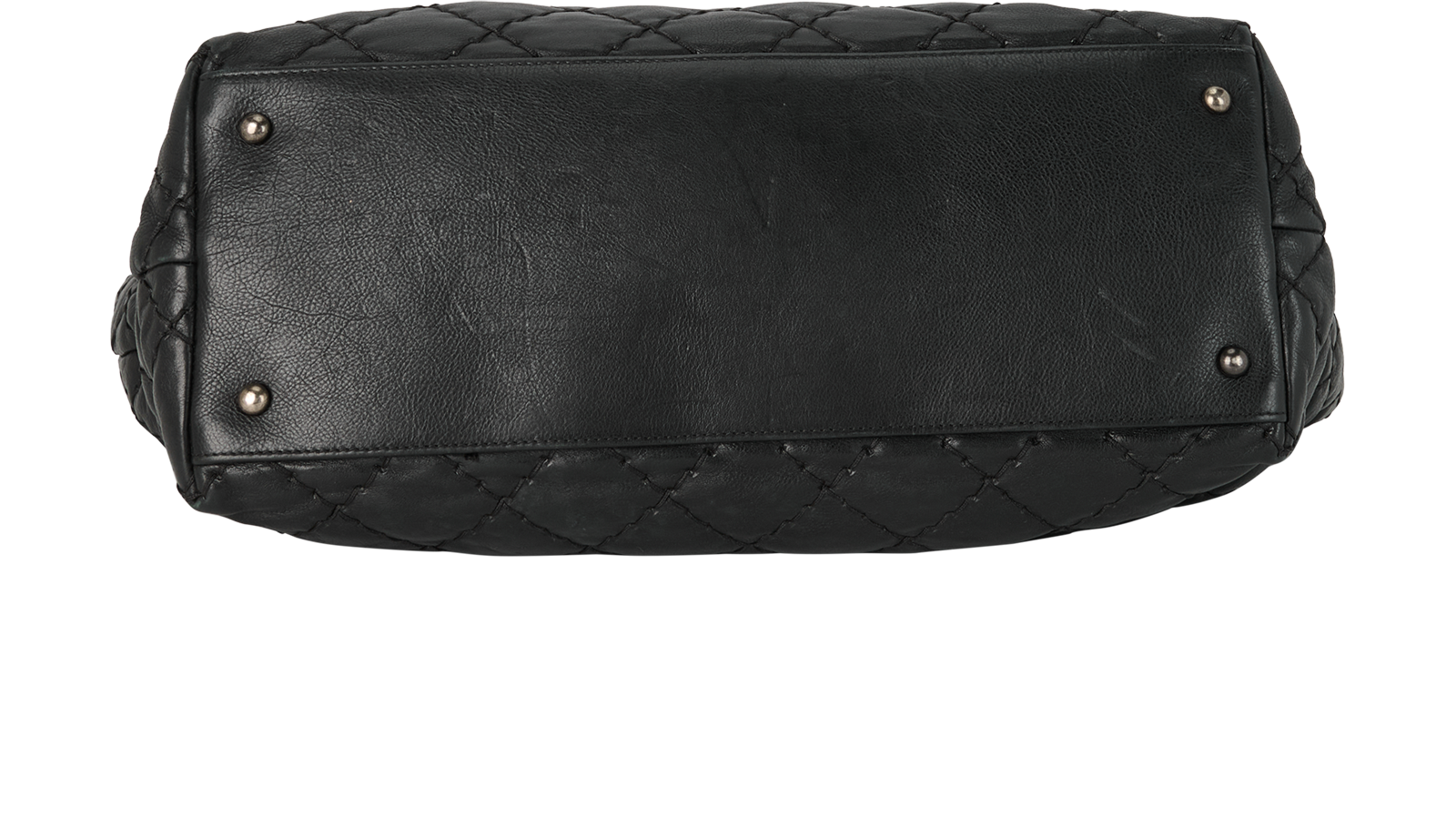 Quilted Tote, &pound;1,500, Handbags, Black, Leather, Top view